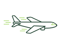 Livraison dans un aéroport privé